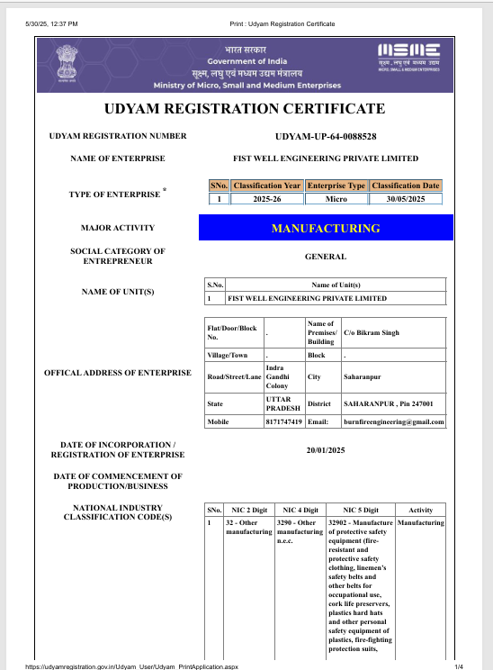 Certificate 1